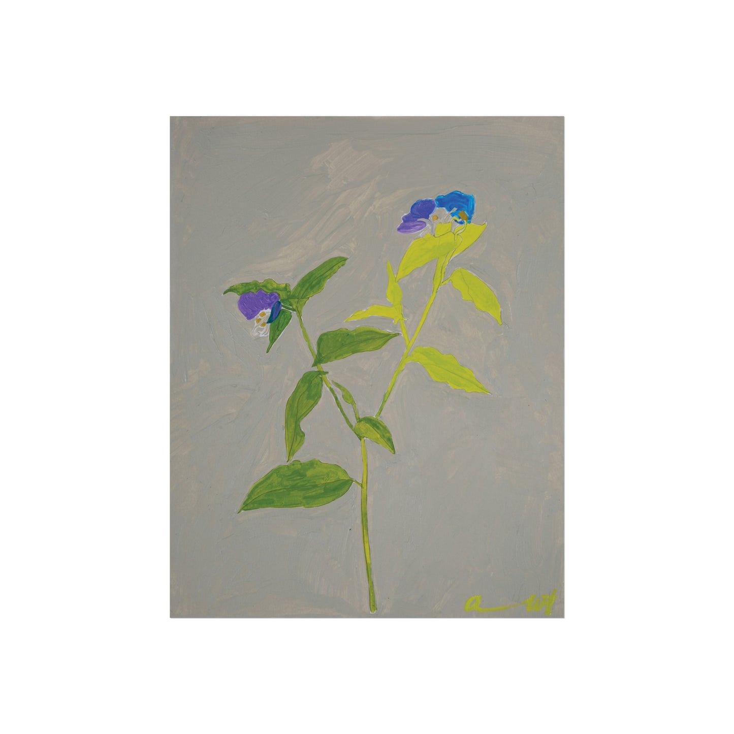 Paint the Blue Flowers