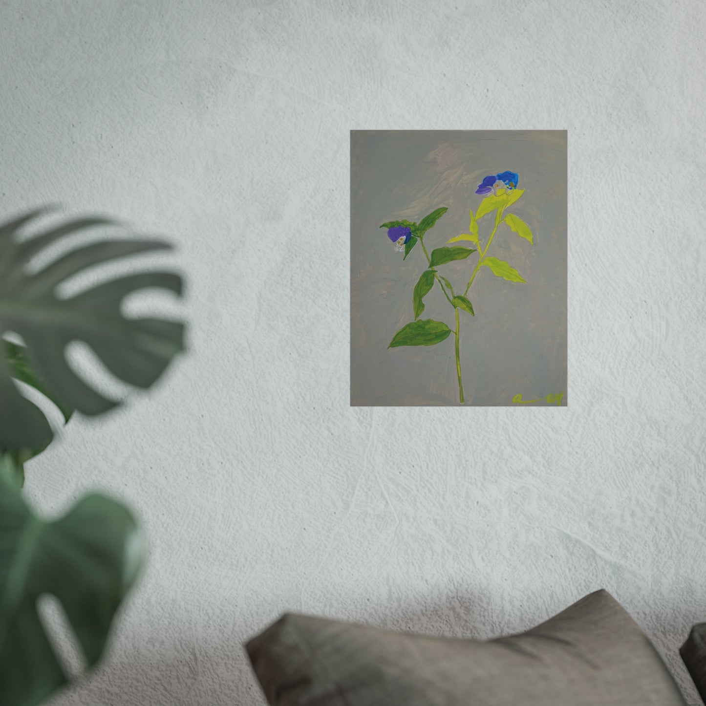 Paint the Blue Flowers